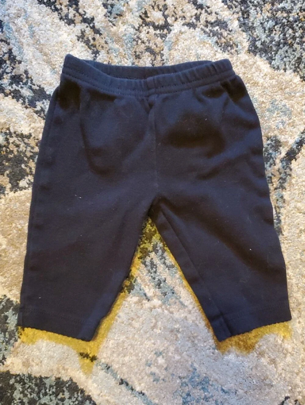 Girls Navy, Black and White Cotton Blend Leggings - 5-Pack